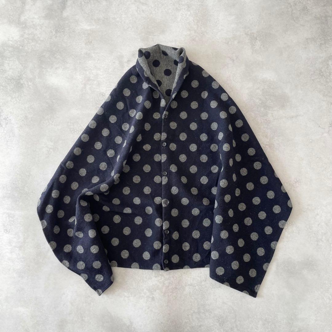 Engineered Garments ボタンショール ドット ウール