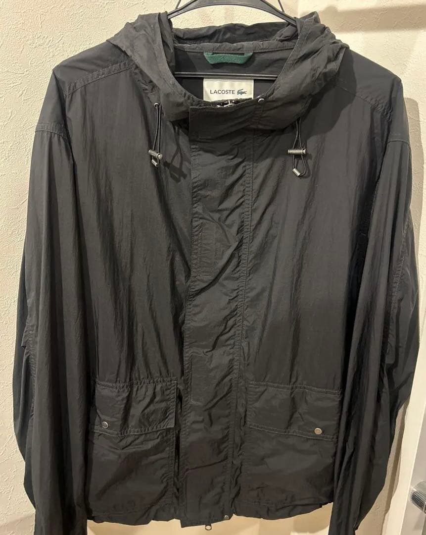 NOJA ラコステ ウィンドブレーカ ナイロンジャケット 黒