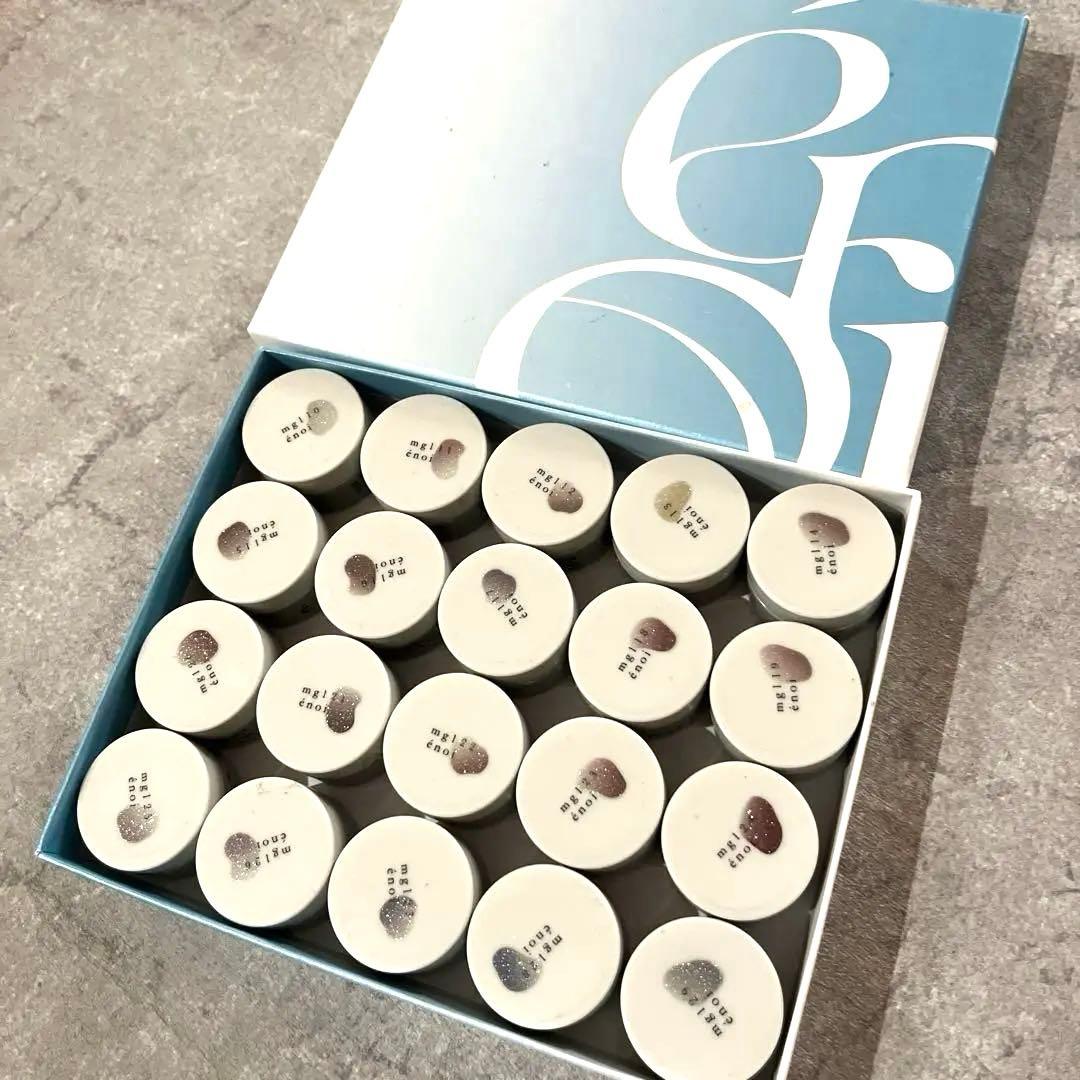 enoi ガラスマグ20色セットgálass magnet 定価¥33,600