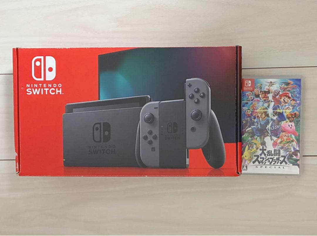 Nintendo Switch グレー スマブラ セット