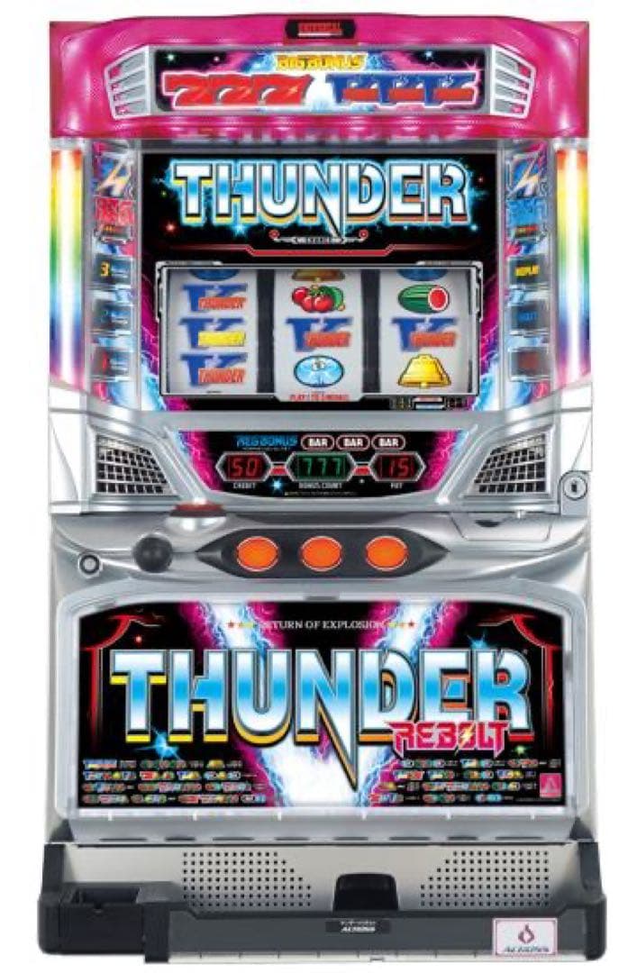 パチスロ　5号機　サンダーV　リボルト　実機