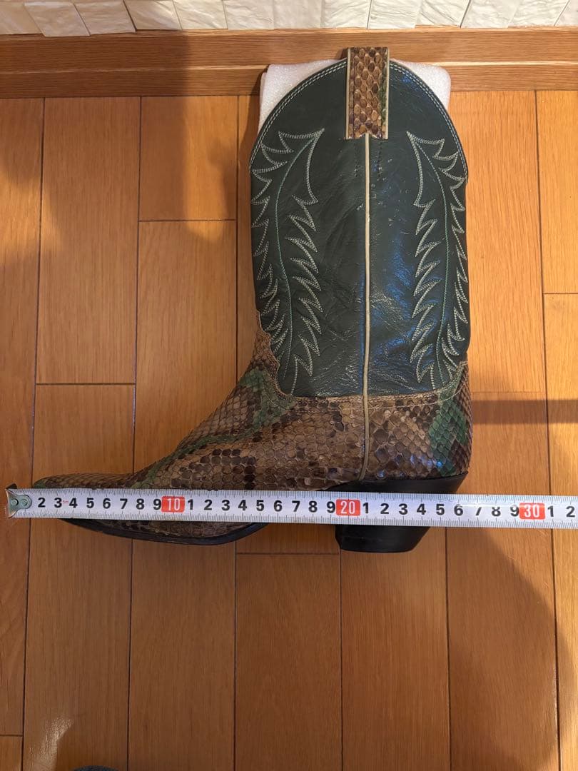 Justin ジャスティン D7414 パイソン USA製 ウエスタンブーツ