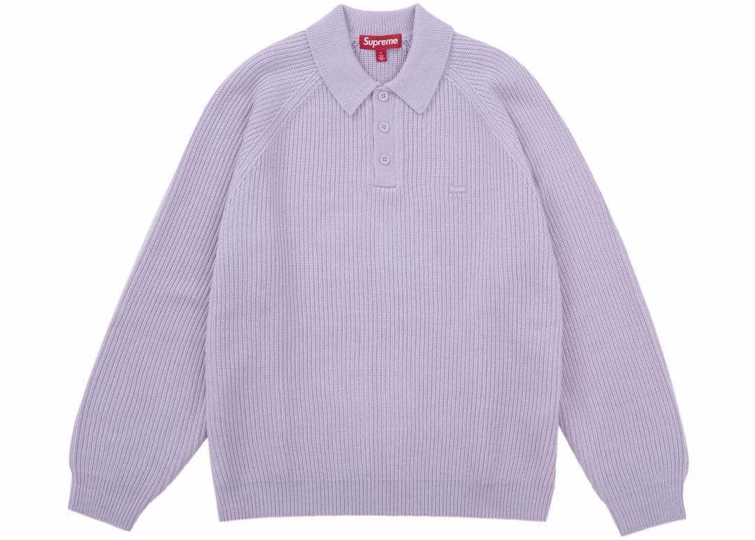 トップス Supreme Small Box Polo Sweater lavender