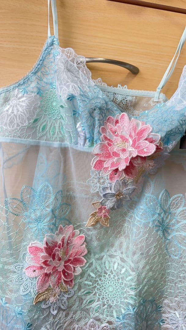 ワコール サルート 店舗限定08G 中国音楽 牡丹 キャミソールM SX タグ付