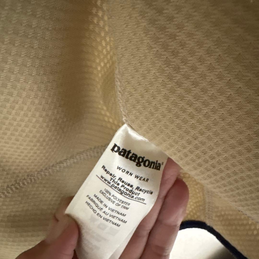 patagonia ベージュ ネイビー ベスト M
