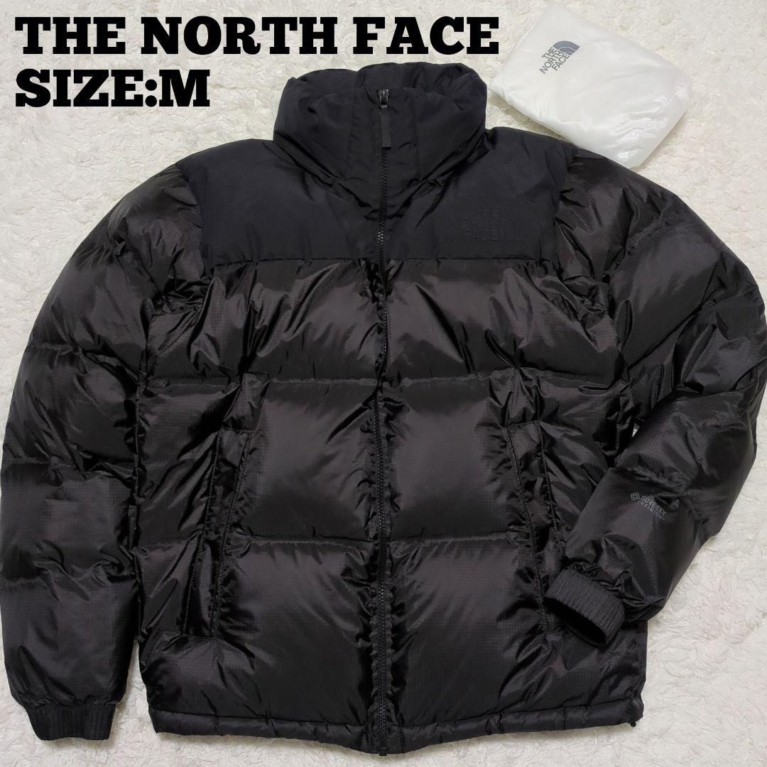 THE NORTH FACE♦GTX ヌプシ ダウンジャケット ロゴ 黒 M