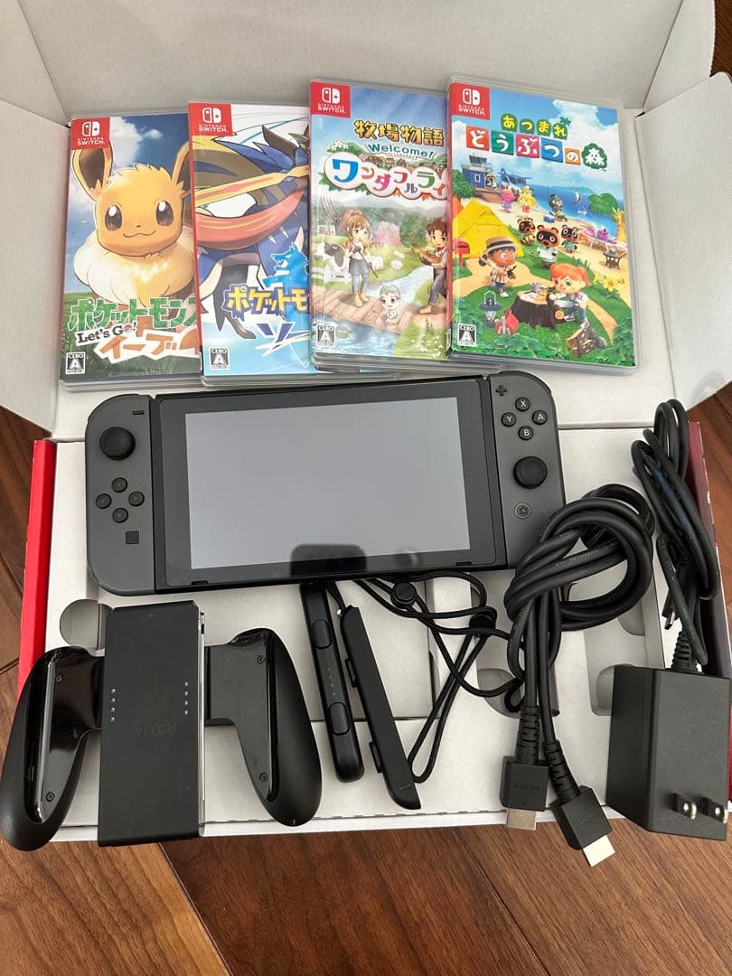Nintendo Switch 本体 + ゲームソフト4本セット