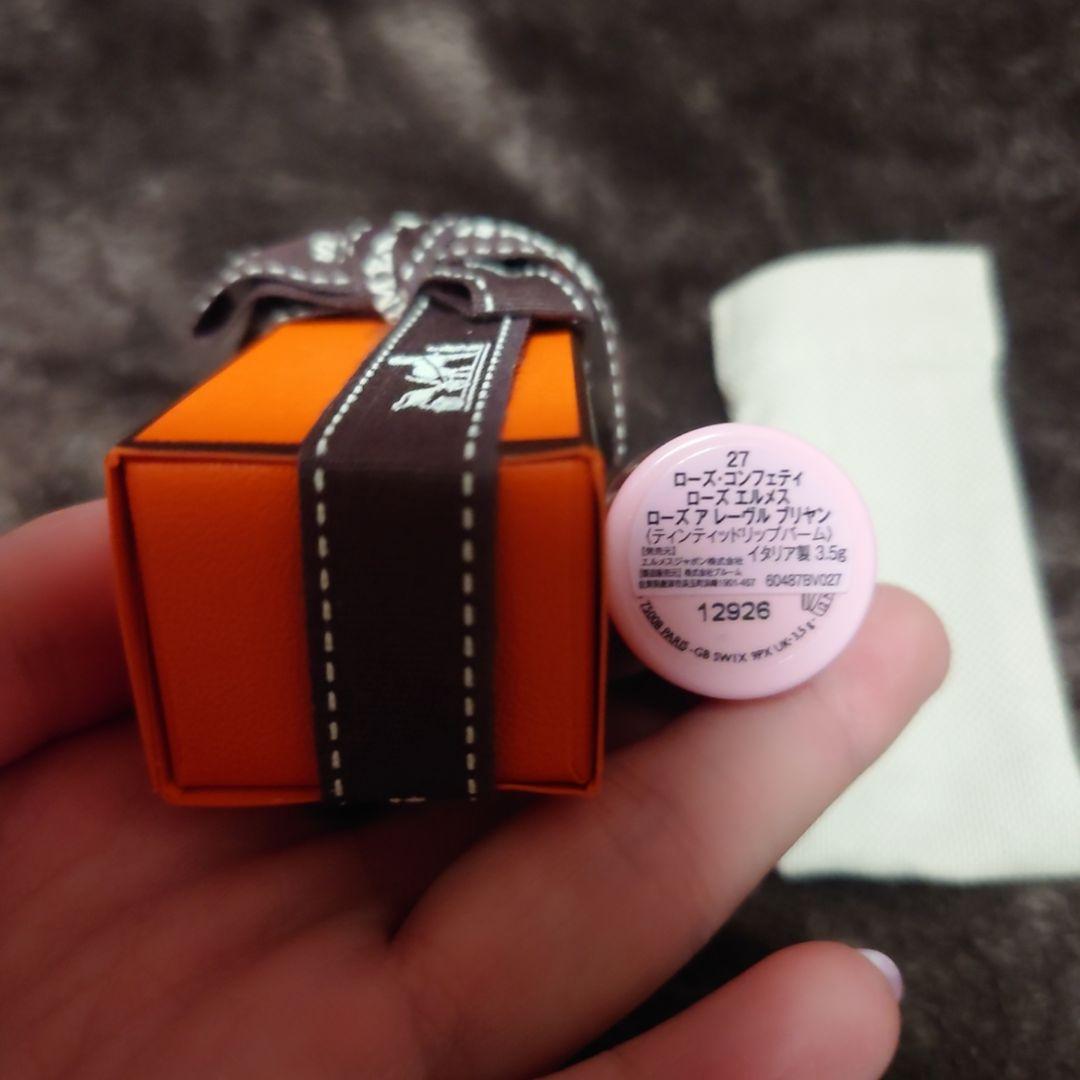 新品★HERMES リップ ローズエルメス　27