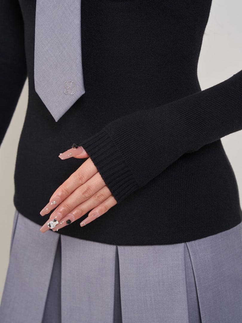 Darich シャツドッキングニットミニワンピース FREE SIZE