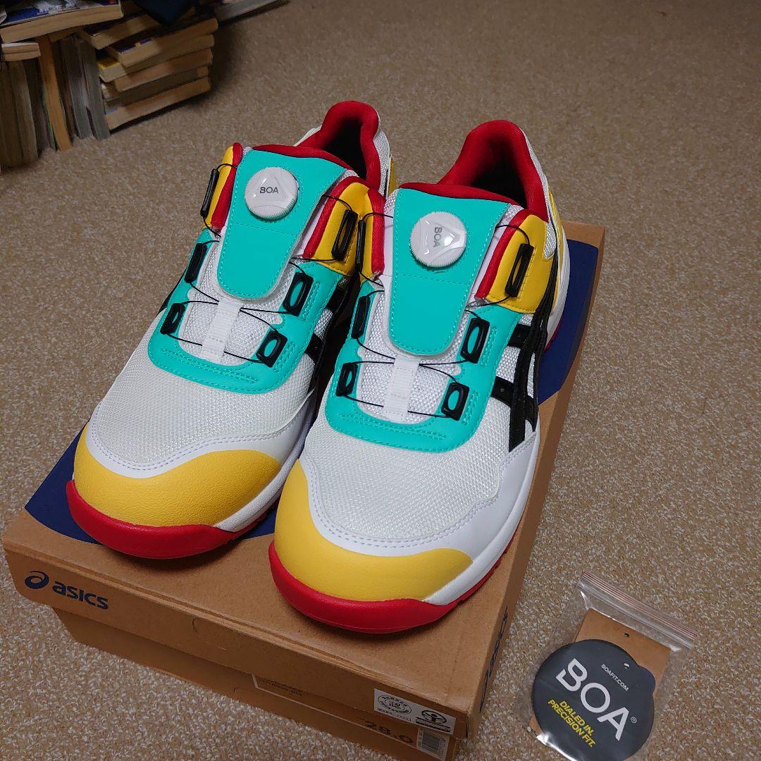 新品 限定 アシックス 安全靴 ウィンジョブ CP209 BOA マルチカラー