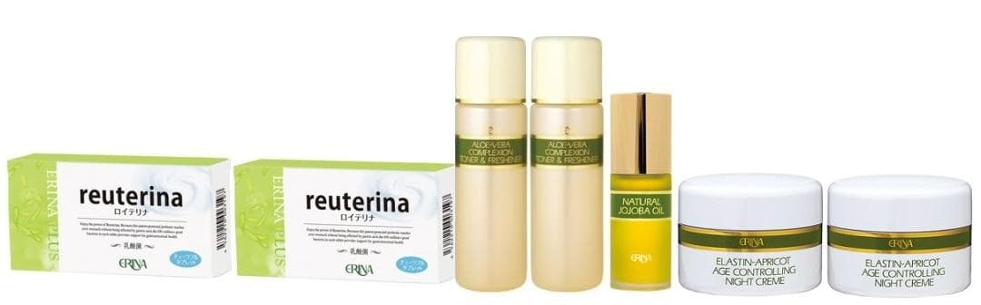 エリナ フレッシュナー2 Jオイル1 ナイトクリーム2 ロイテリナ2 計7点