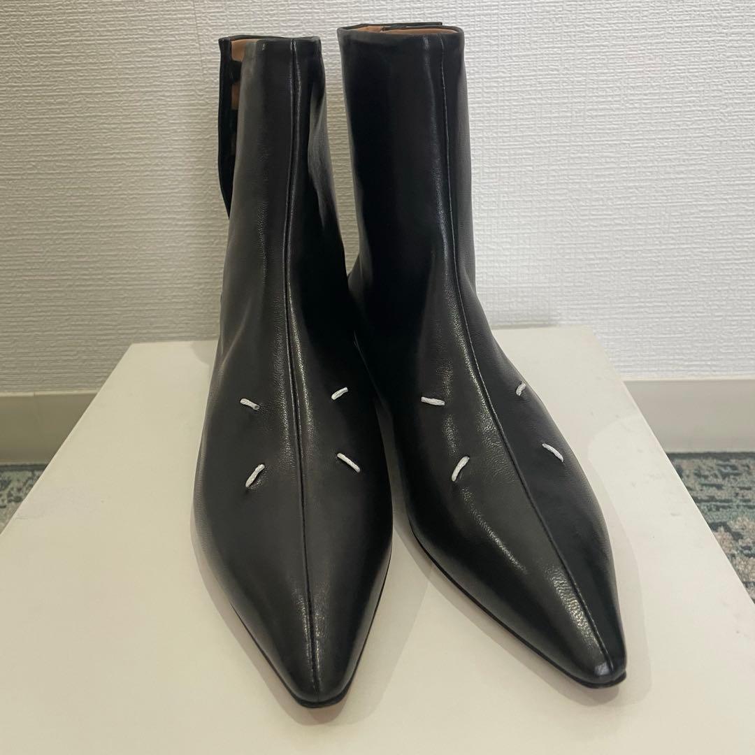 メゾンマルジェラ ショートブーツ 35 22cm margiela ロゴ