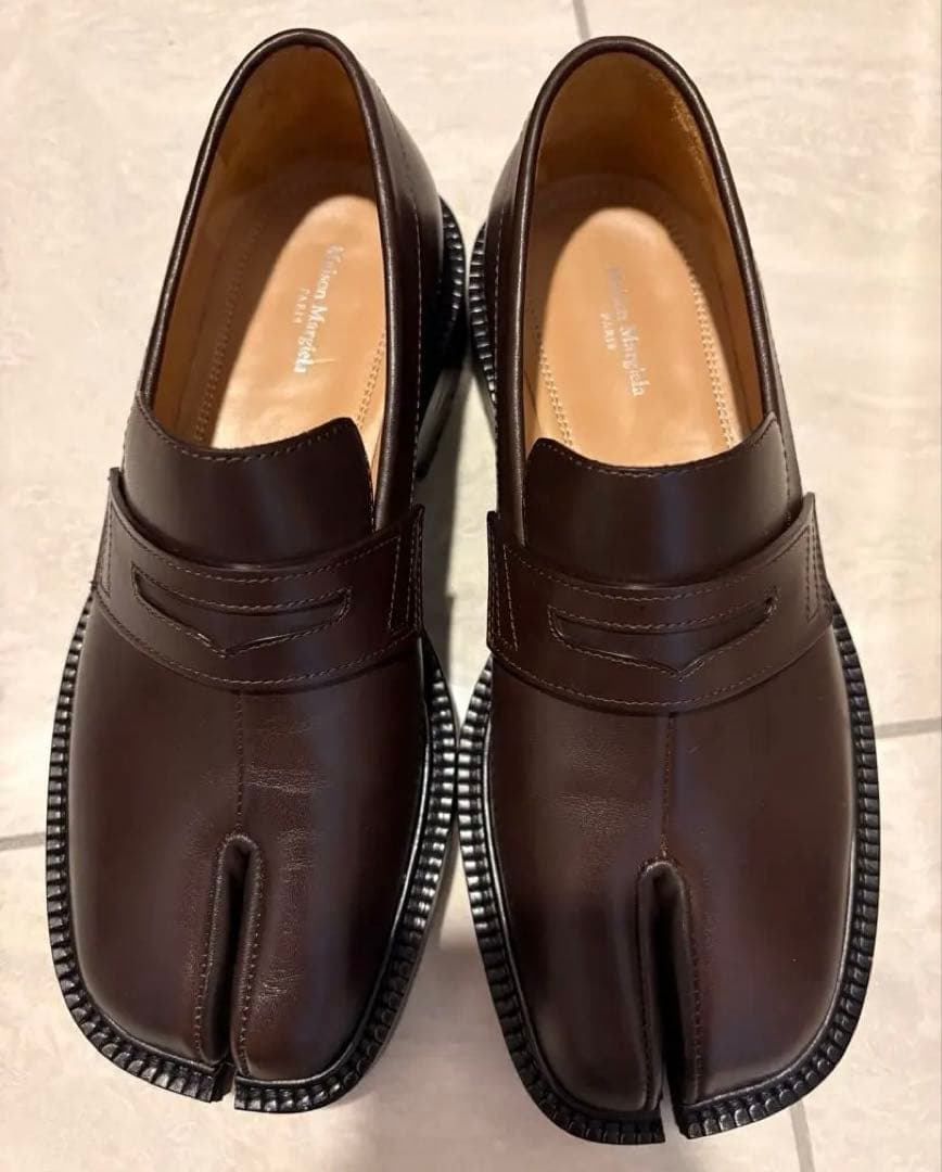 美品maison margiela tabi 厚底ローファーマルジェラタビブーツ