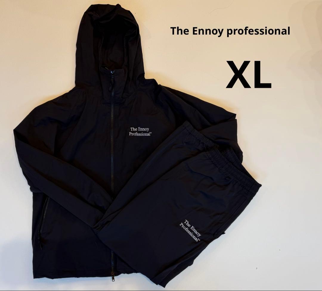 Ennoy スタイリスト私物　ナイロンジャケット・パンツセット 黒　XL