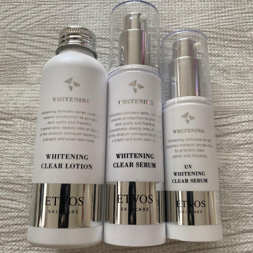 エトヴォス　ホワイトニングクリアローション　ホワイトニングセラム　UVセラム