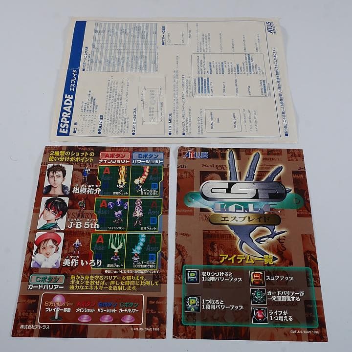 純正インスト+取扱説明書　エスプレイド　CAVE