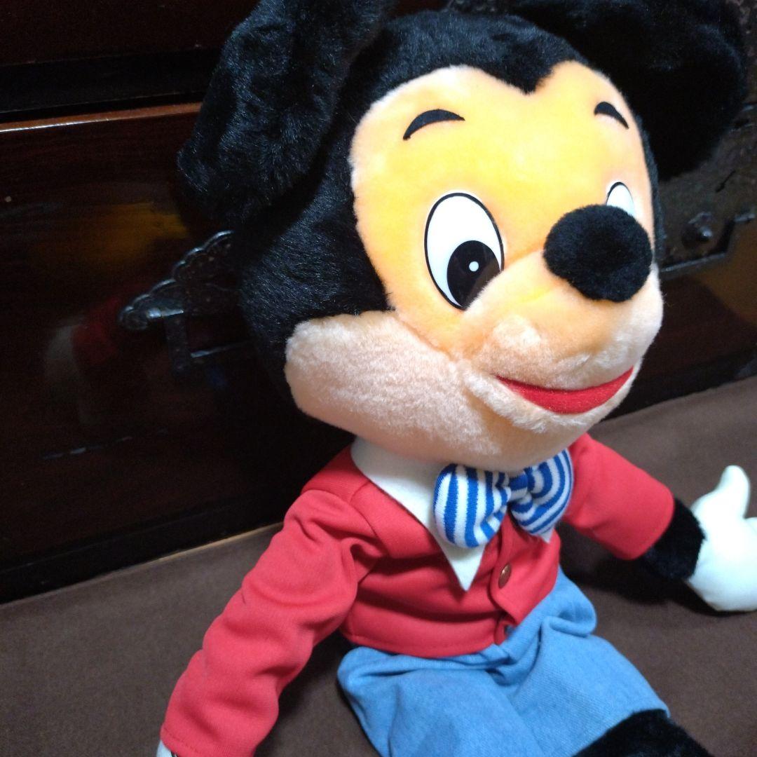 美品　ヴィンテージ【サンアンドスター】ミッキーマウス ぬいぐるみ 昭和レトロ