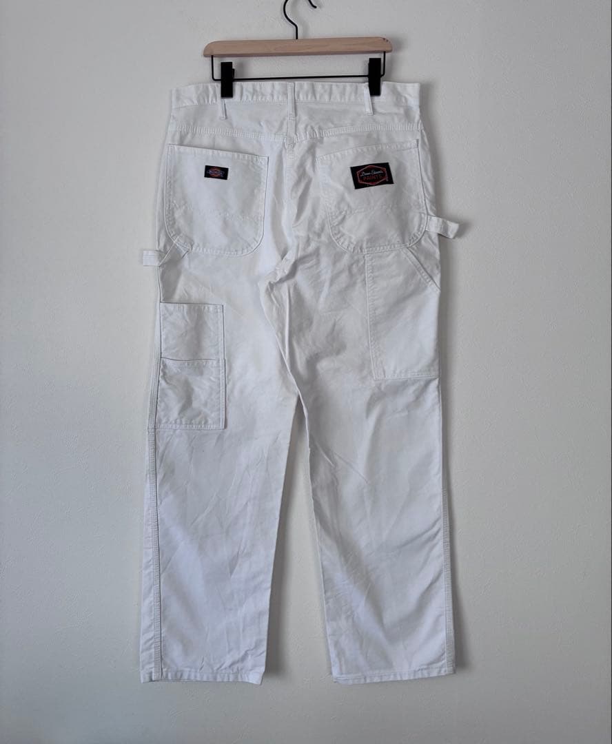 Dickies ペインターパンツ　ワークパンツ　ホワイト　ストレート