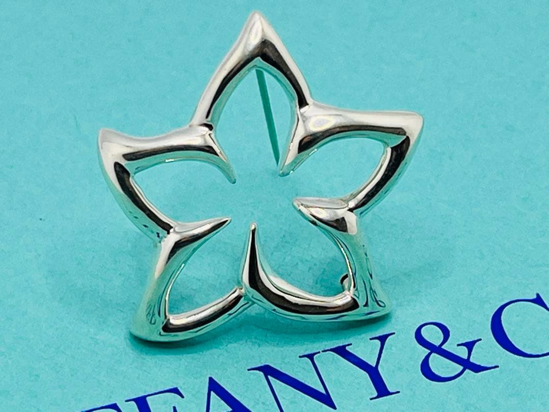 c217 美品　希少　1996 オールドティファニー　プルメリア　ブローチ