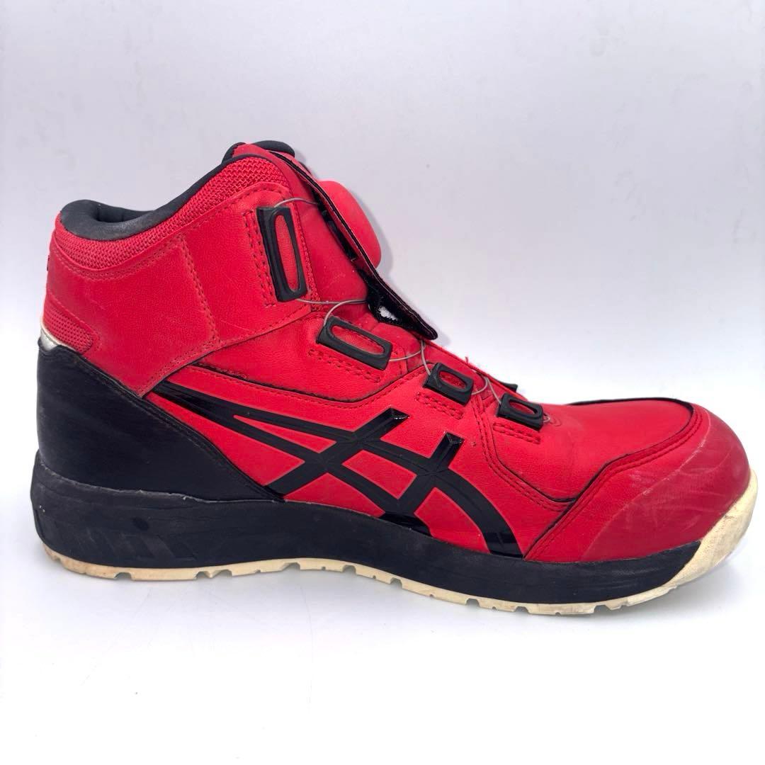 ASICS アシックス ウィンジョブ CP304 安全靴【27cm】レッド ボア