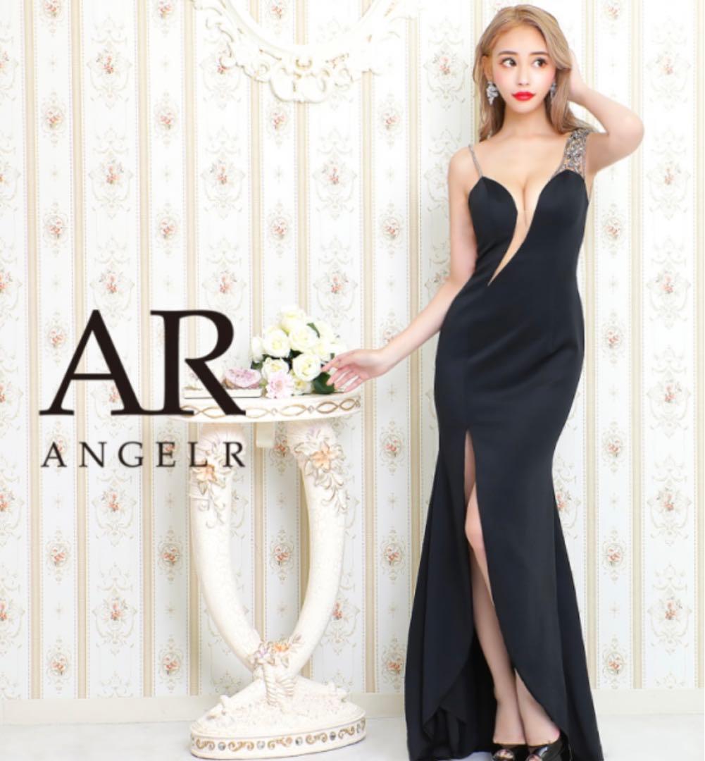 angel R ブラックロングドレス