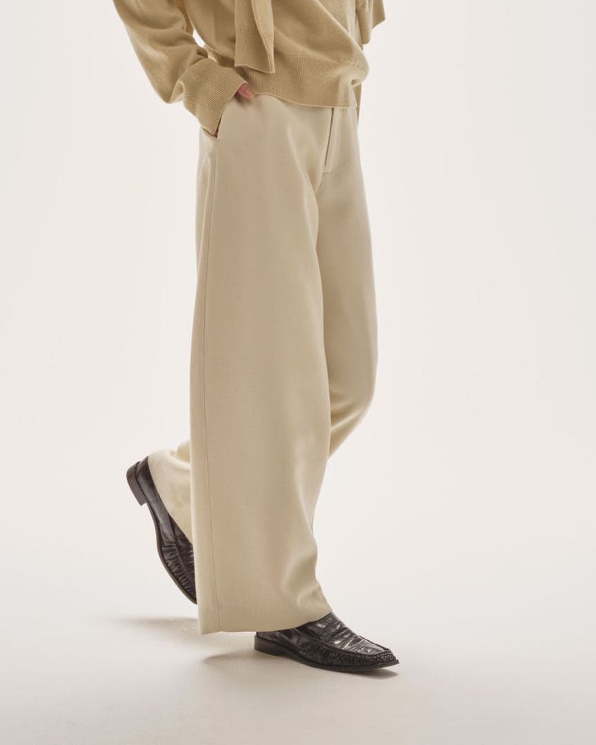 【Todayful】Wide Cocoon Trousers エクリュ 36