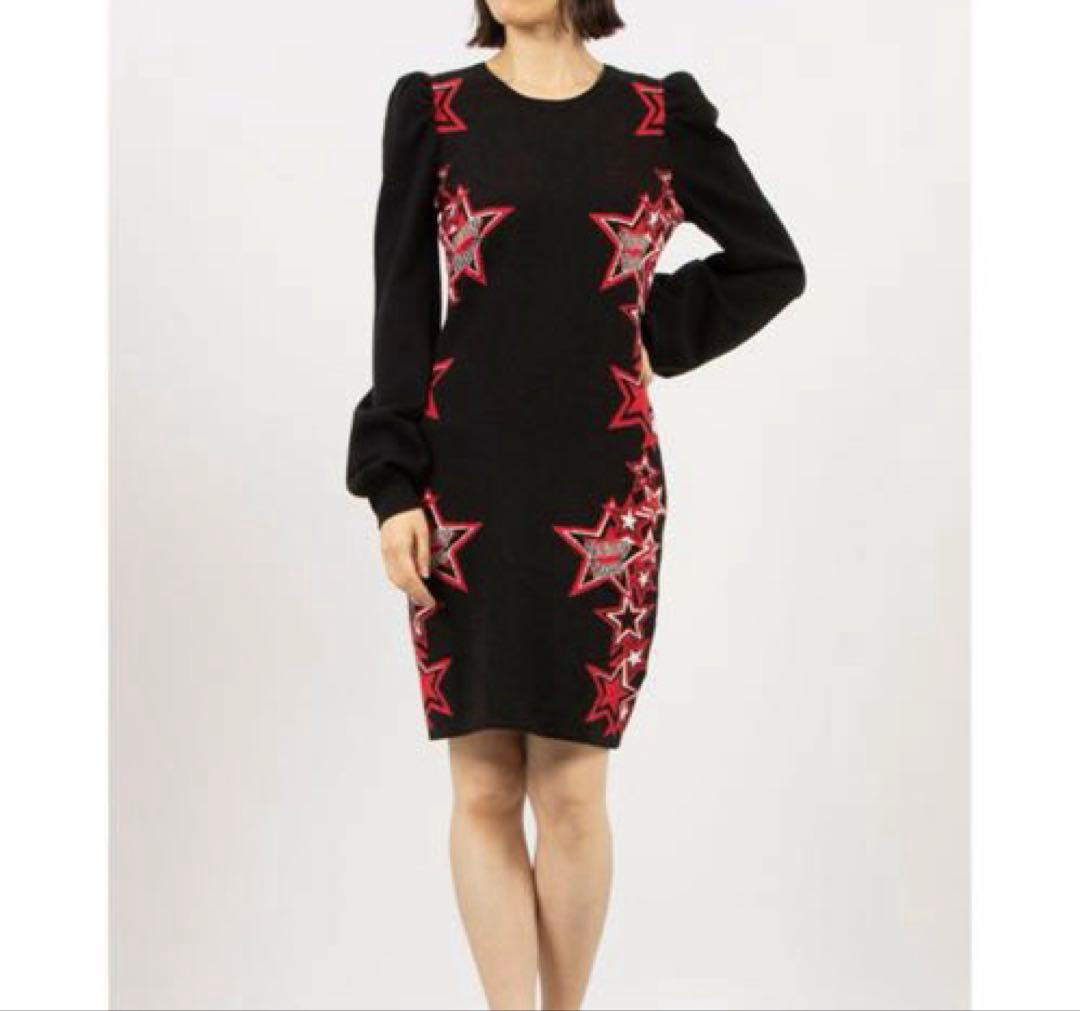 【新品】デニーローズ DENNY ROSE スタージャガードニットワンピース