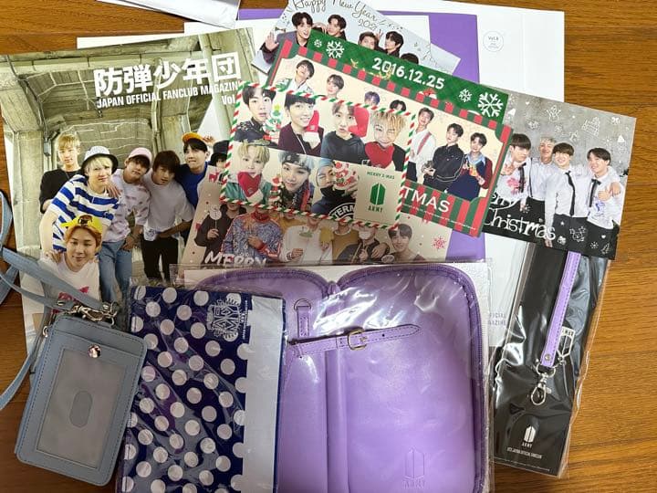 BTS FC 会報　継続特典　vol3-9、2015-2019 クリスマスカード