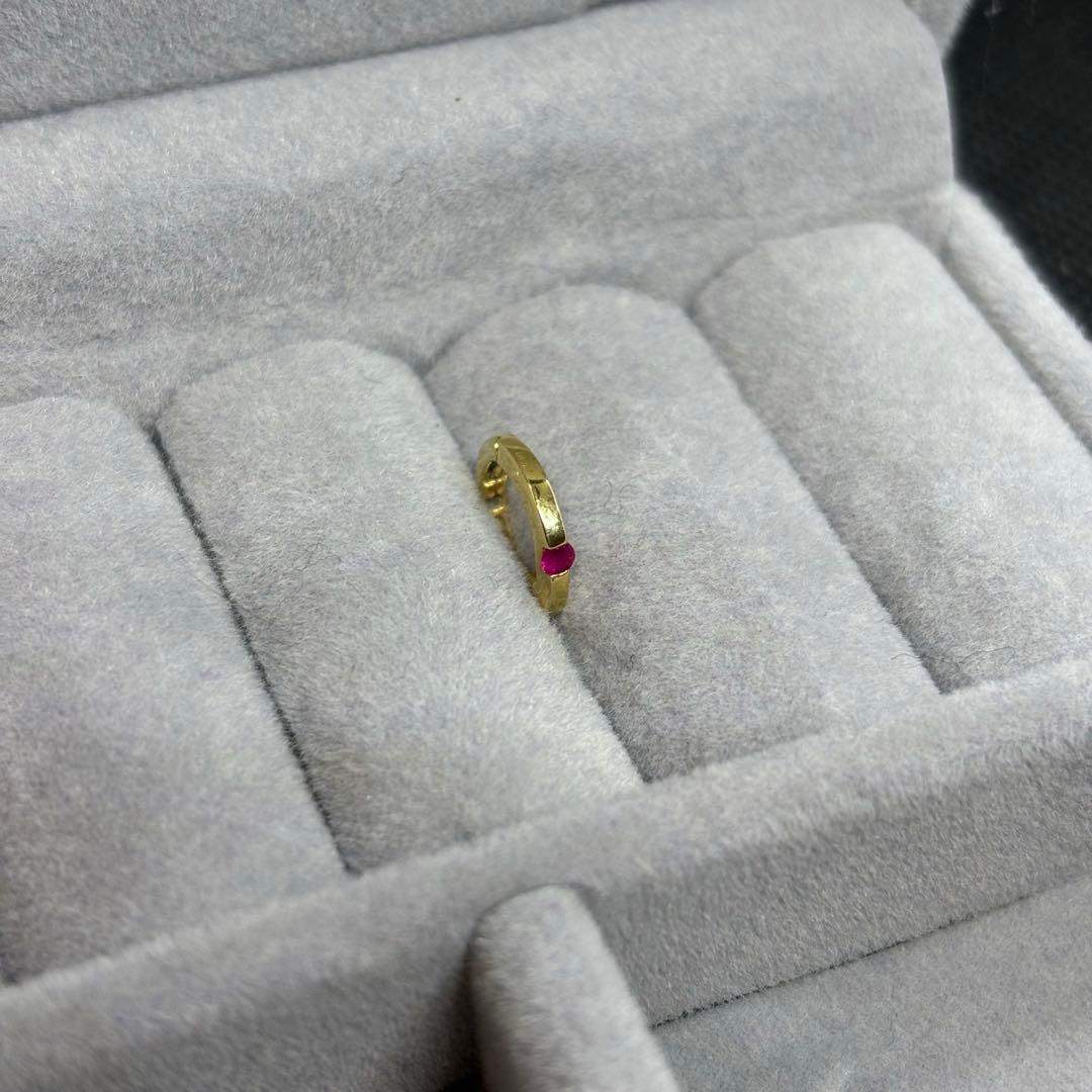 即決 K18 0.04 ゴールド ピアス 片耳のみ