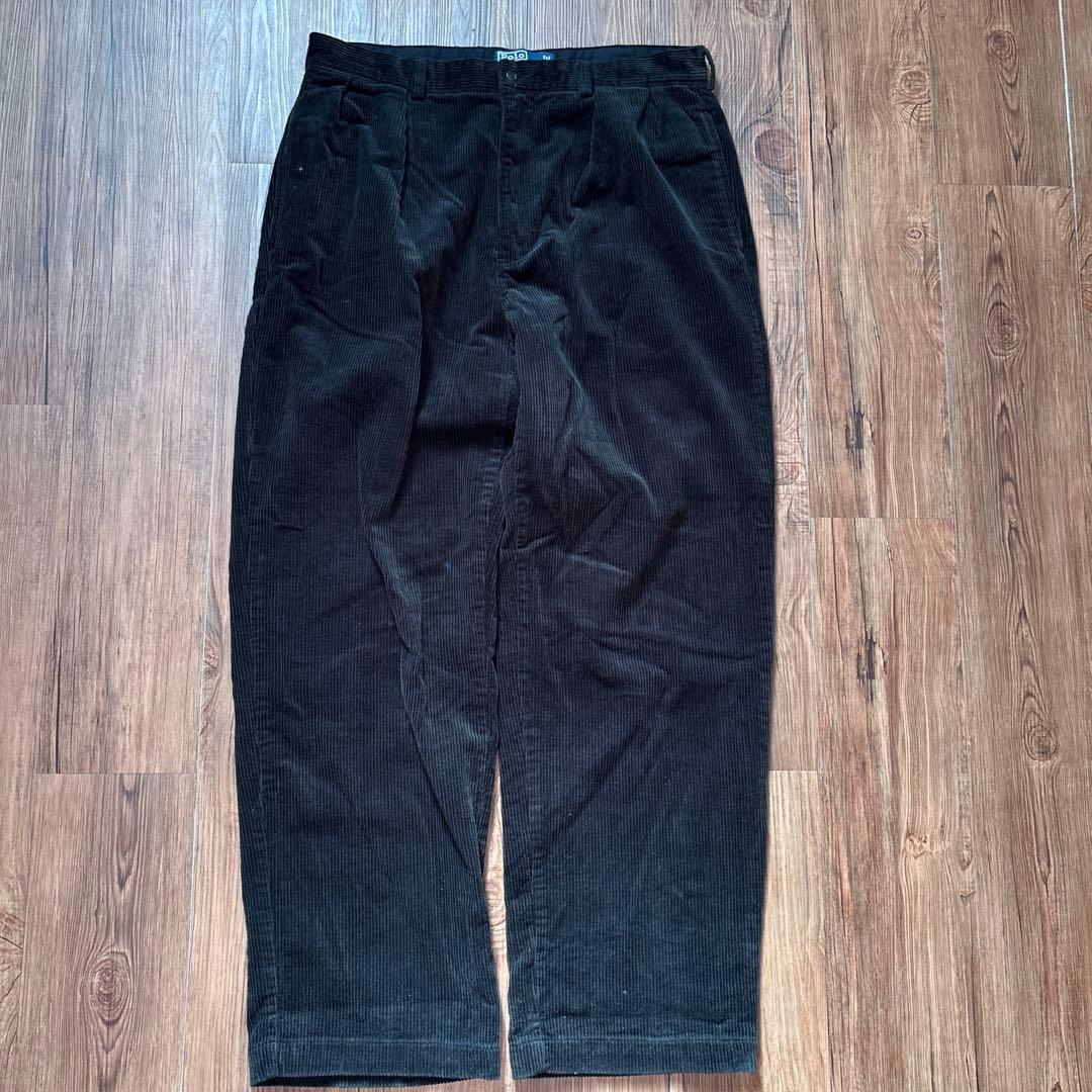 Ralph Lauren 90s〜00s コーデュロイパンツ　ブラック　w34