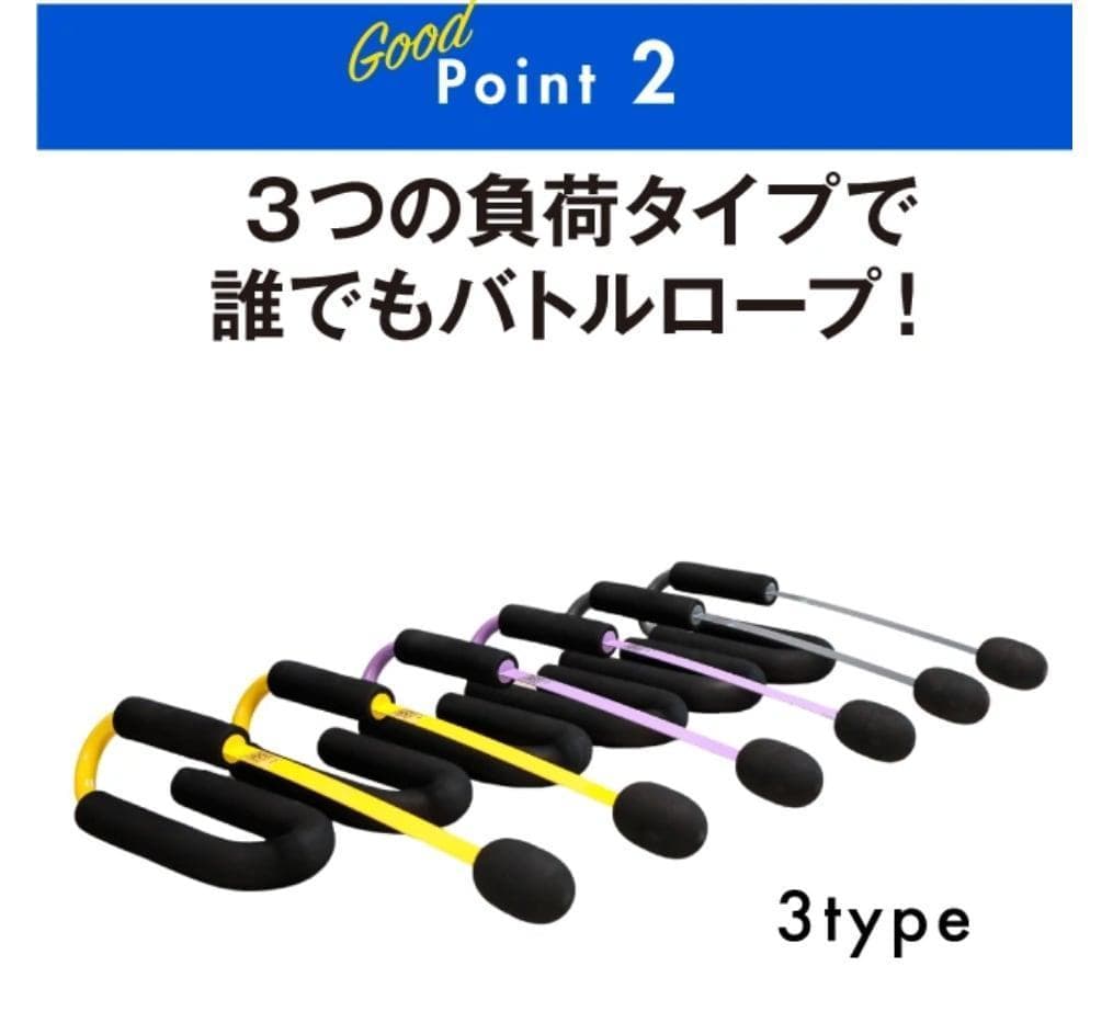 新品 ロープのいらないバトルロープ 全身トレーニング Z-Rope　パープル