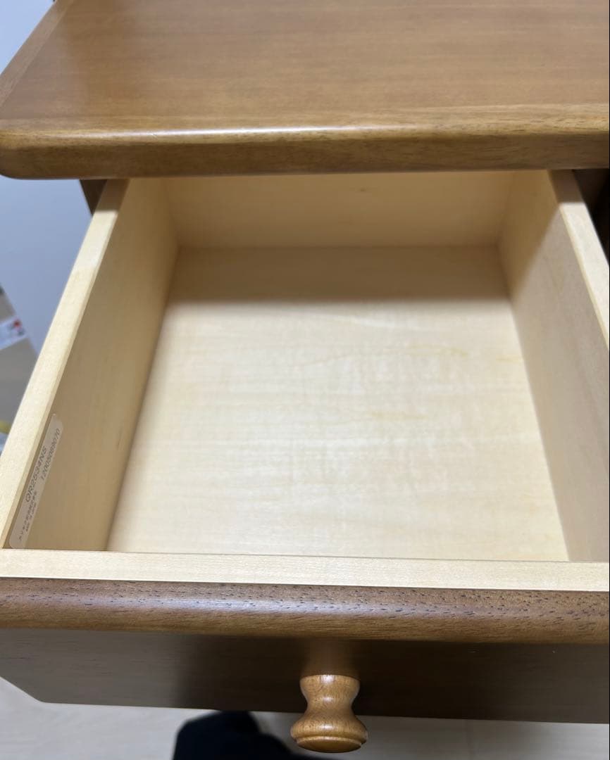 ナチュラルウッド 3段チェスト カリモク　木製　箪笥