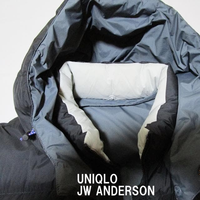 極美品UNIQLO and JW ANDERSON リバーシブルダウン 黒/ｌ