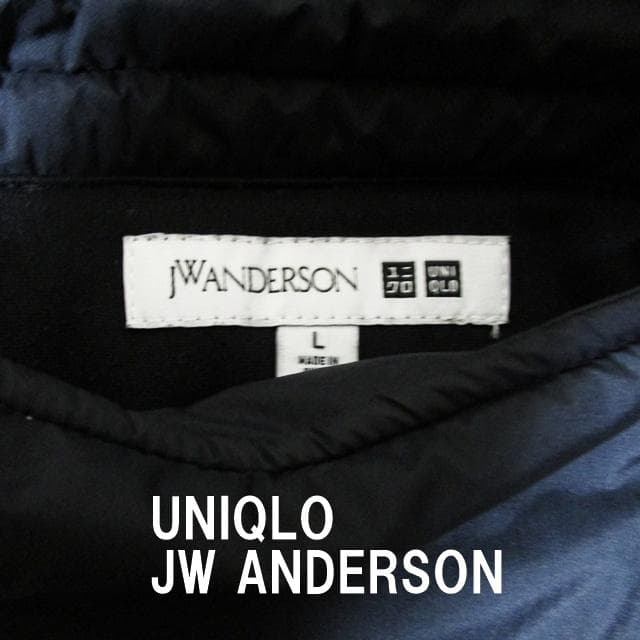 極美品UNIQLO and JW ANDERSON リバーシブルダウン 黒/ｌ