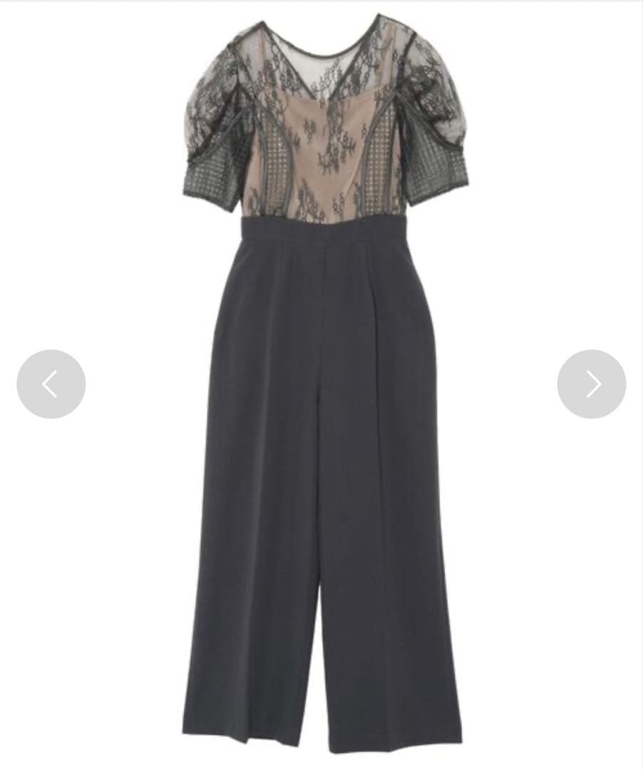 LADYパネルレースドッキングコンビネゾン