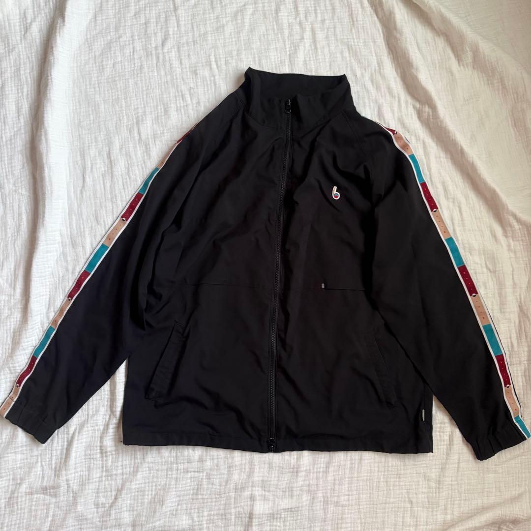 美品☆ballaholic/ボーラホリック/フルジップ/ナイロンジャケット/黒