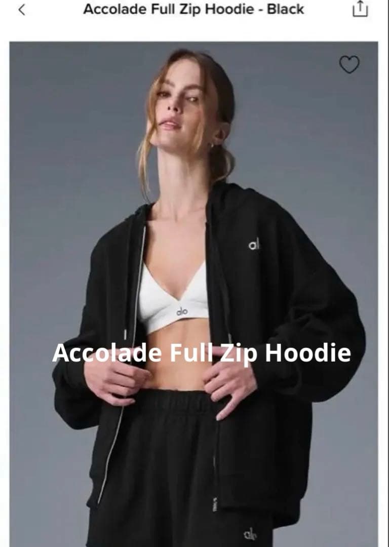Accolade Full Zip Hoodie フルジップ　パーカー