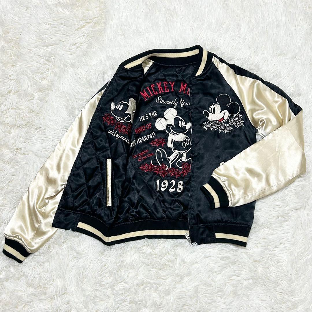 Disney　ディズニー　リバーシブルスカジャン　黒