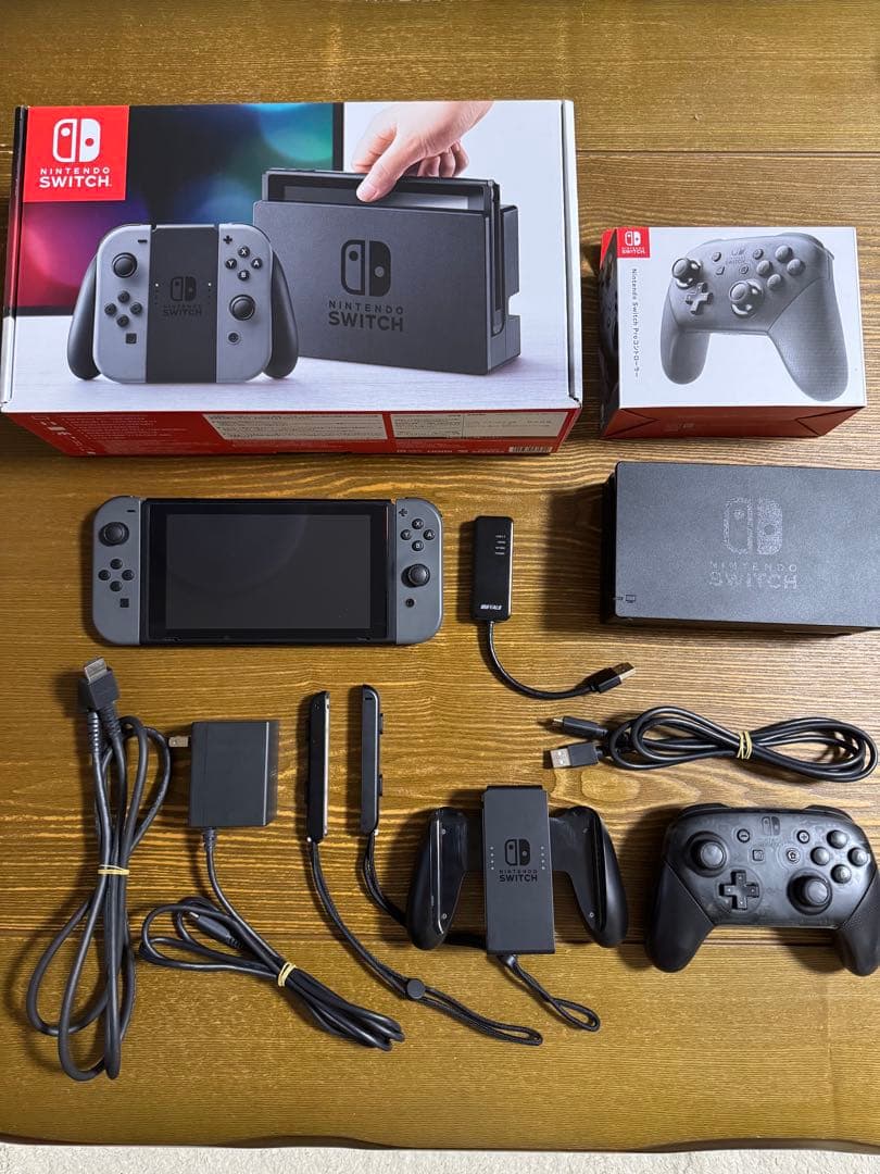 【ジャンク品】Nintendo Switch 本体　純正プロコン付き