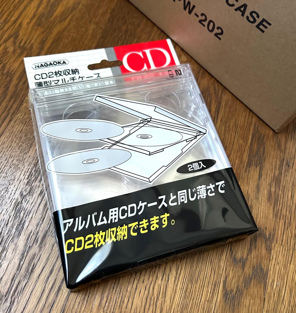 【新品未使用】NAGAOKA　CDケース　スリムタイプ　1箱（10セット入り）