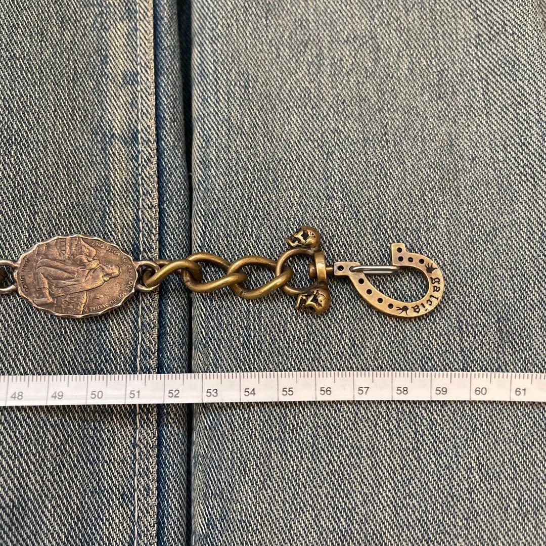 galcia ガルシア　真鍮　ブラス　ウォレットチェーン　シルバー925 スカル