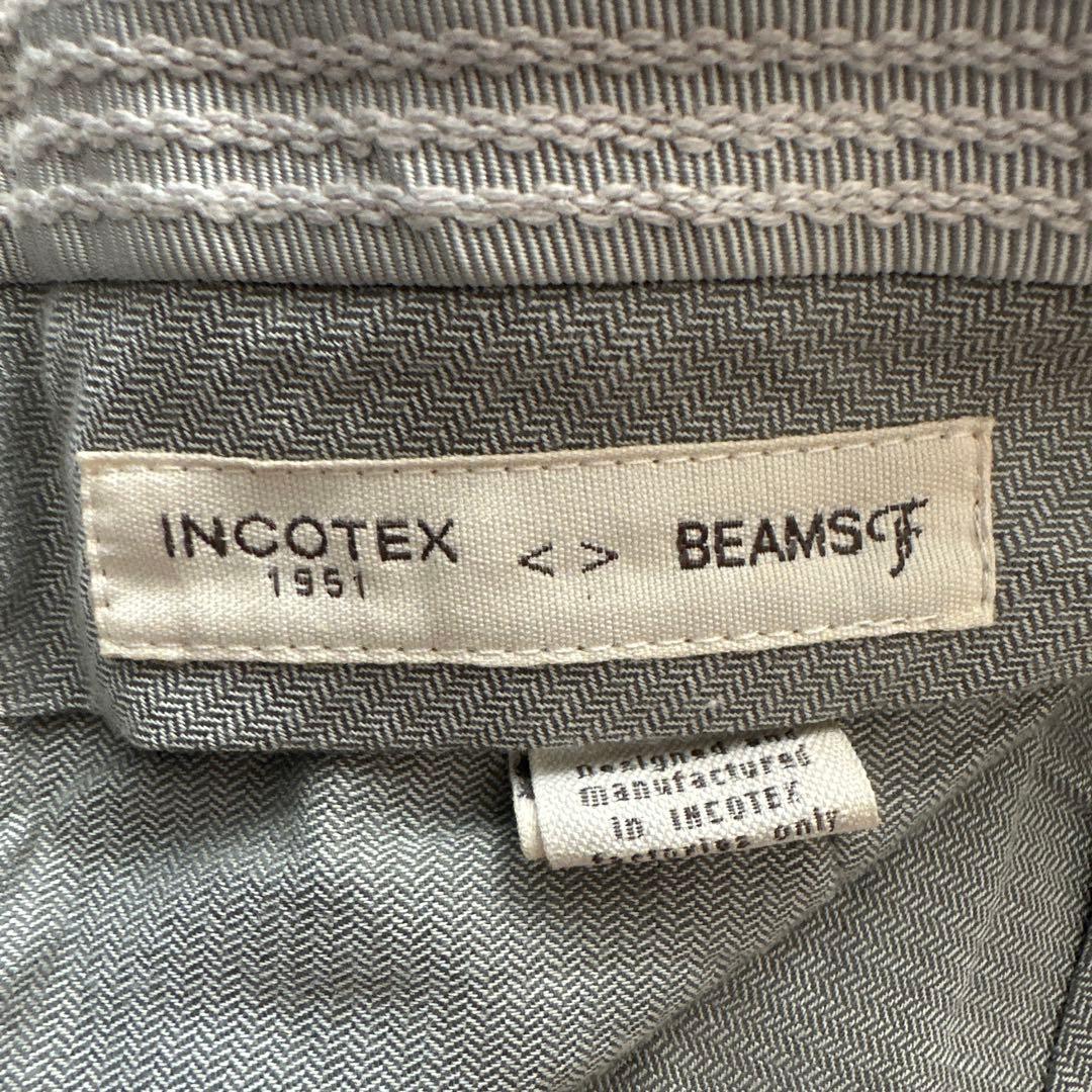 INCOTEX × BEAMS F 千鳥格子 フランネルスラックス 52