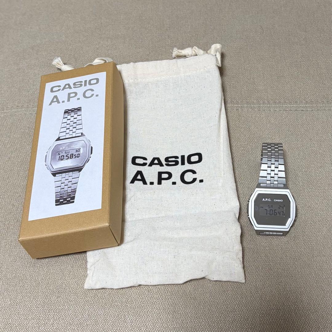A.P.C. CASIO 腕時計 シルバー