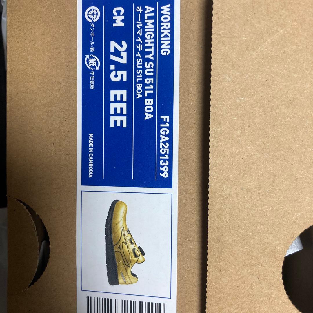 ALMIGHTY SU 51L BOA ゴールド 27.5cm