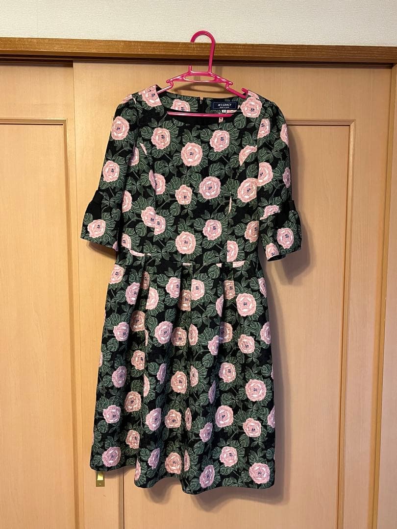 【茉莉花】M'S GRACY バラ 花柄 ワンピース