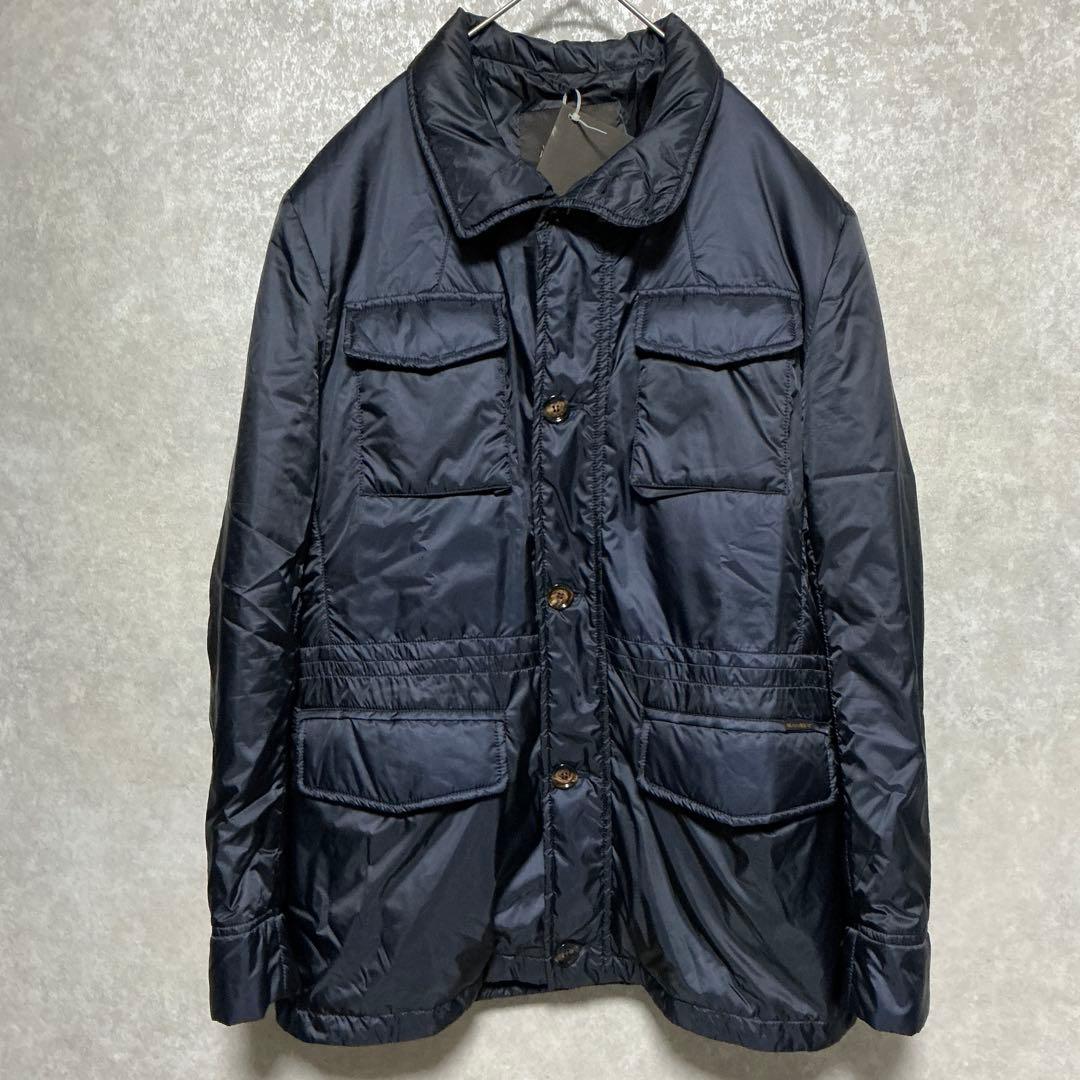 【美品】MooRER ムーレー　M-65 ブルゾン　ネイビー 50