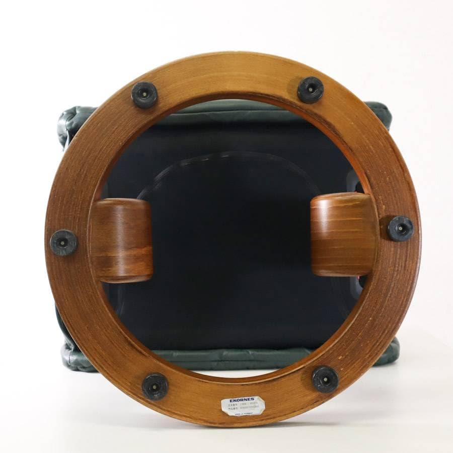 値下ストレスレスチェア用「レノ」オットマン スツール ダークグリーン 本革