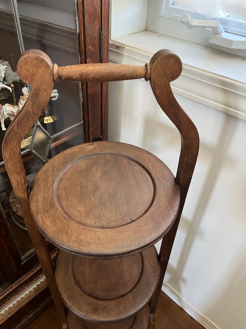 イギリス　アンティーク　ケーキスタンド　アフタヌーンティー　1920年代　美品