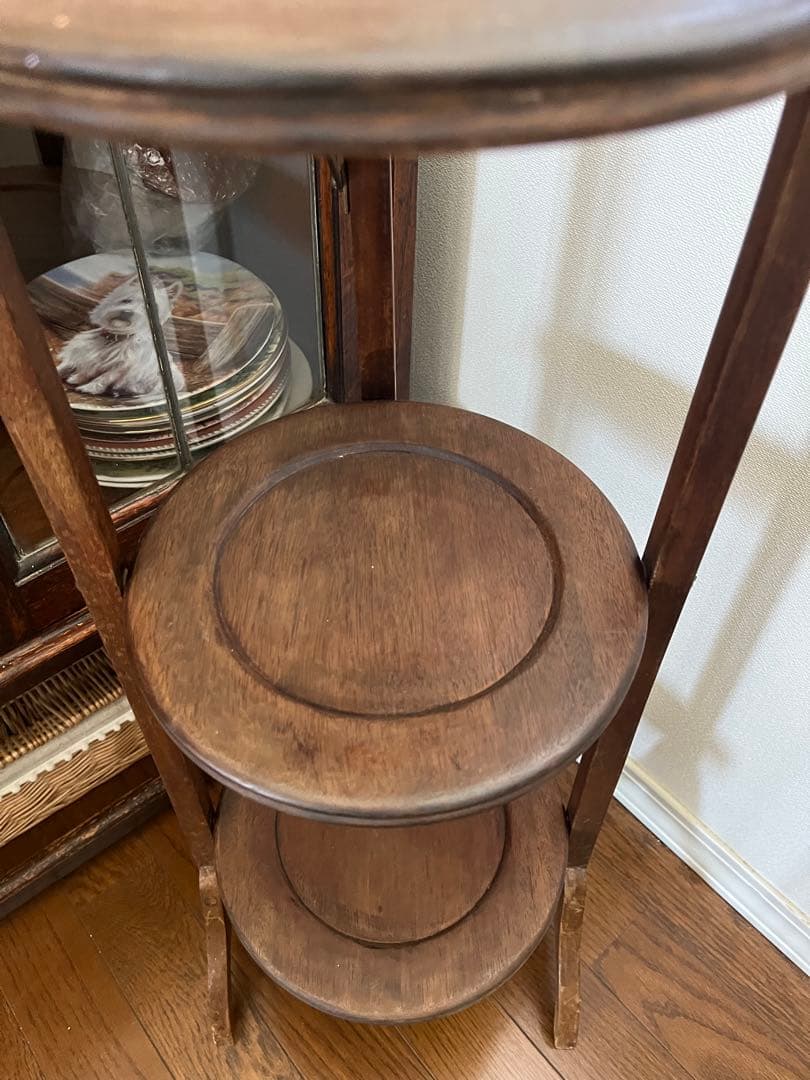 イギリス　アンティーク　ケーキスタンド　アフタヌーンティー　1920年代　美品