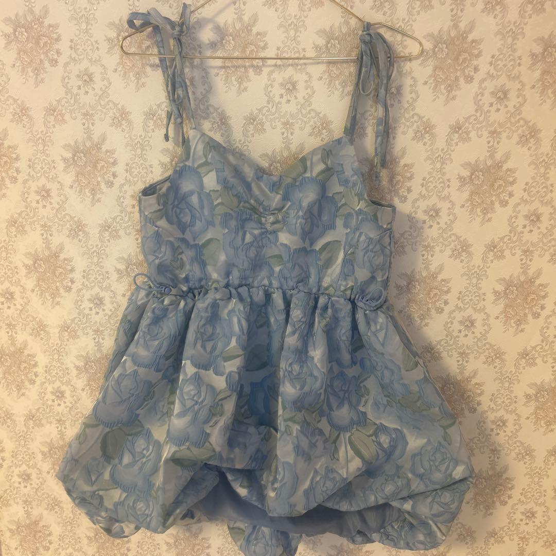 トップス POPPY JACQUARD FLARE CAMI TUNIC